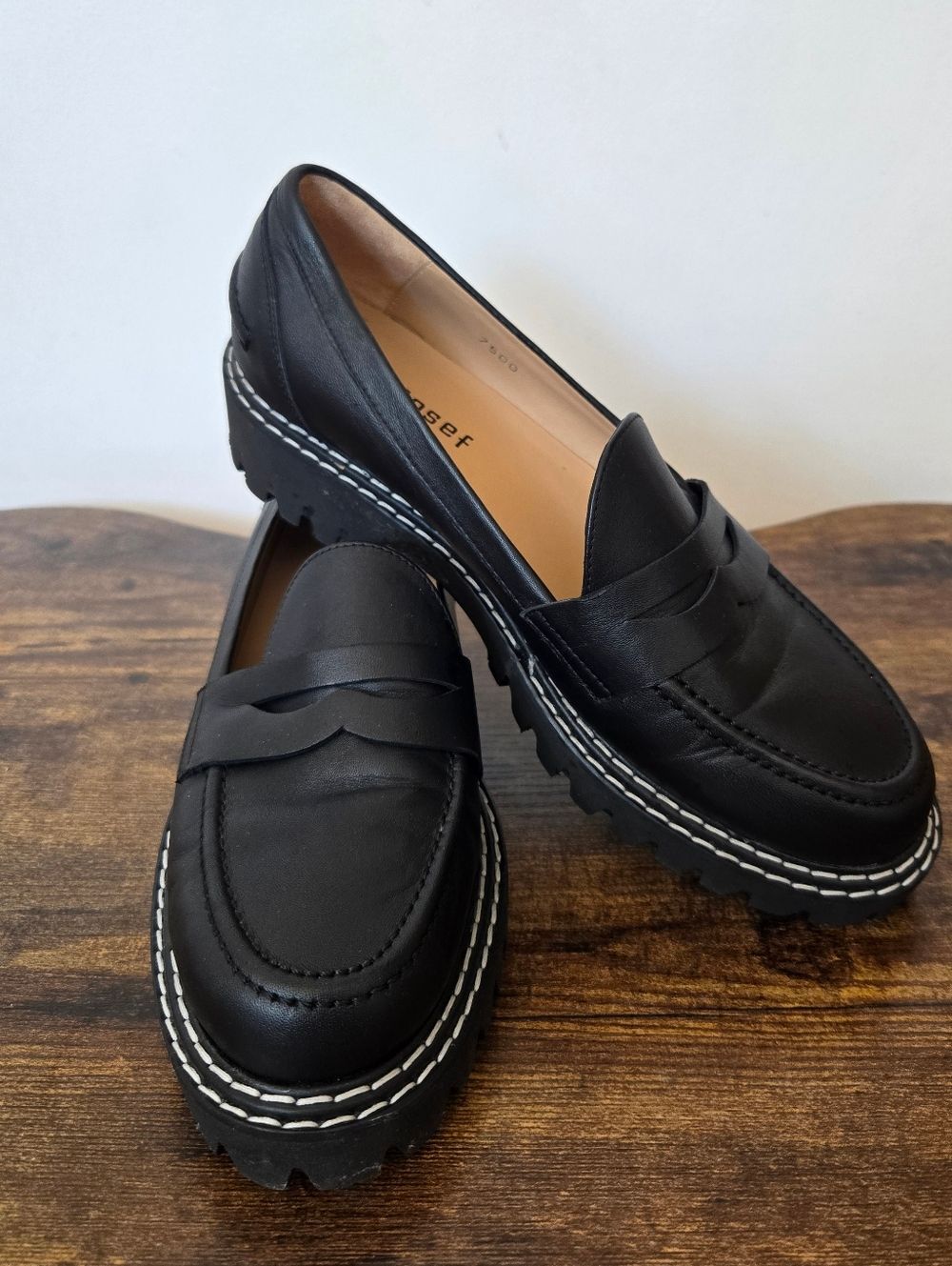 Jon Josef Penny Loafers Preppy Calf Leather Old Money Elevated Quiet Luxury - Picture 2 of 9